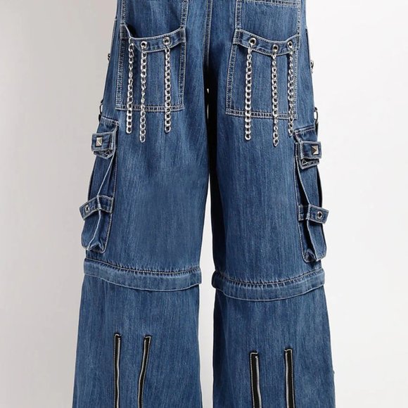 Tripp NYC Lock Up Pants [LIGHT BLUE DENIM] - Picture 3 of 9